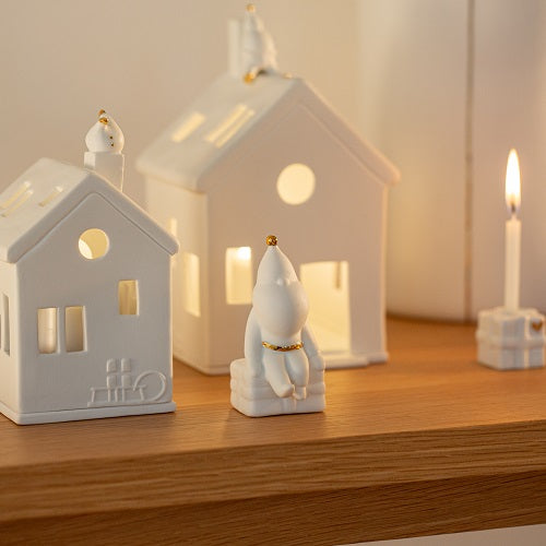 Decoratieve Räder Lichthuis met figuurtjes en Rudolf, gezellige kerstversiering voor in huis