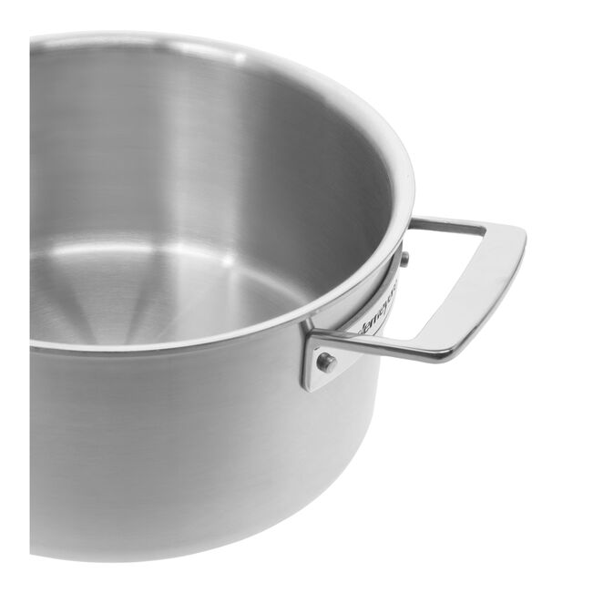 Demeyere Essential 5-delig kookpottenset met roestvrijstalen pannen en deksels voor koken en stoven