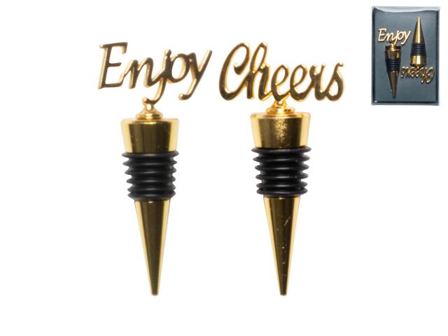 Gusta Wijnstoppen Cheers Enjoy / set van 2 - Oosterlinck