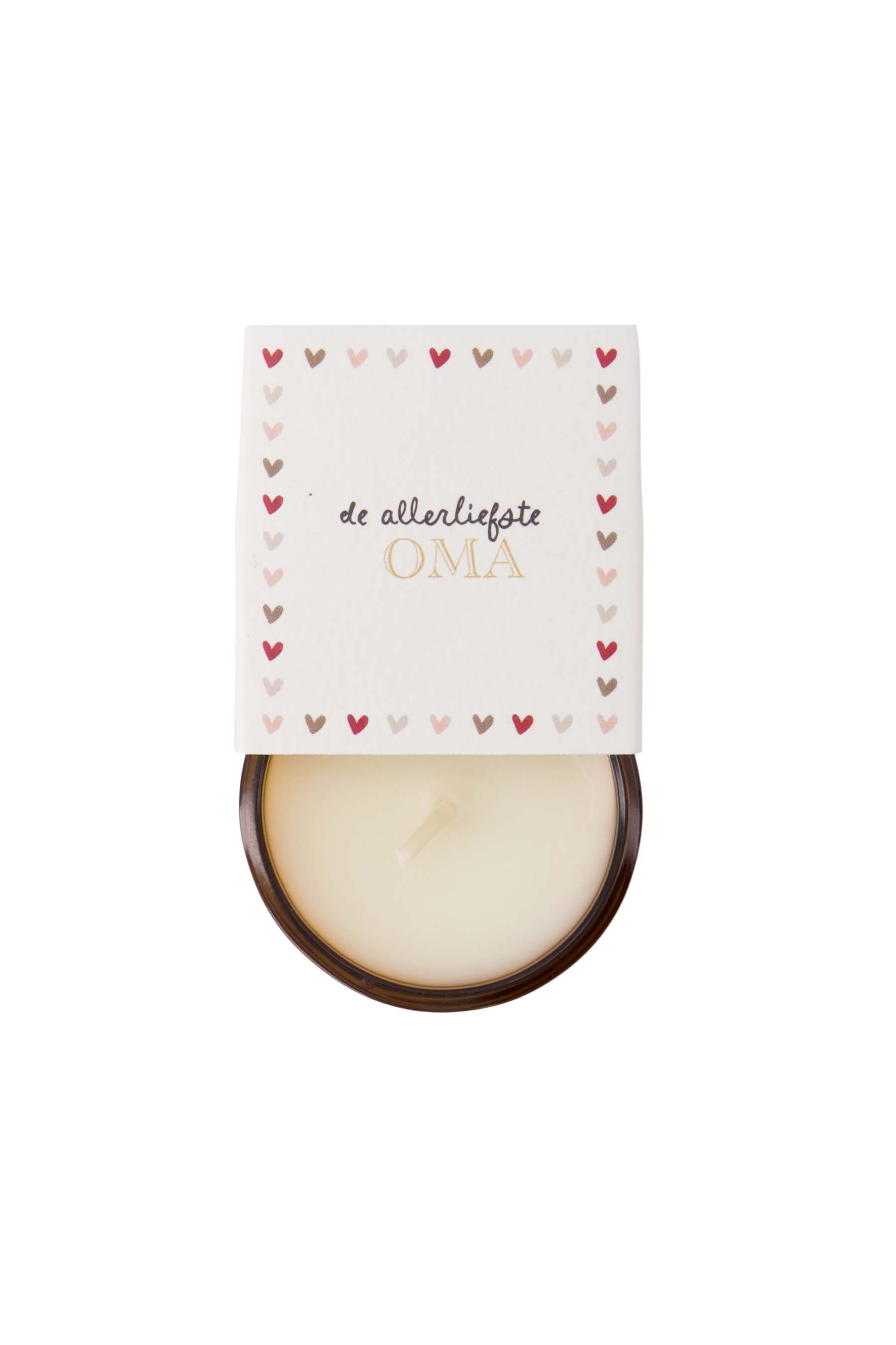 Zusss Geurkaarsje in wikkel "de allerliefste oma" - Oosterlinck Home