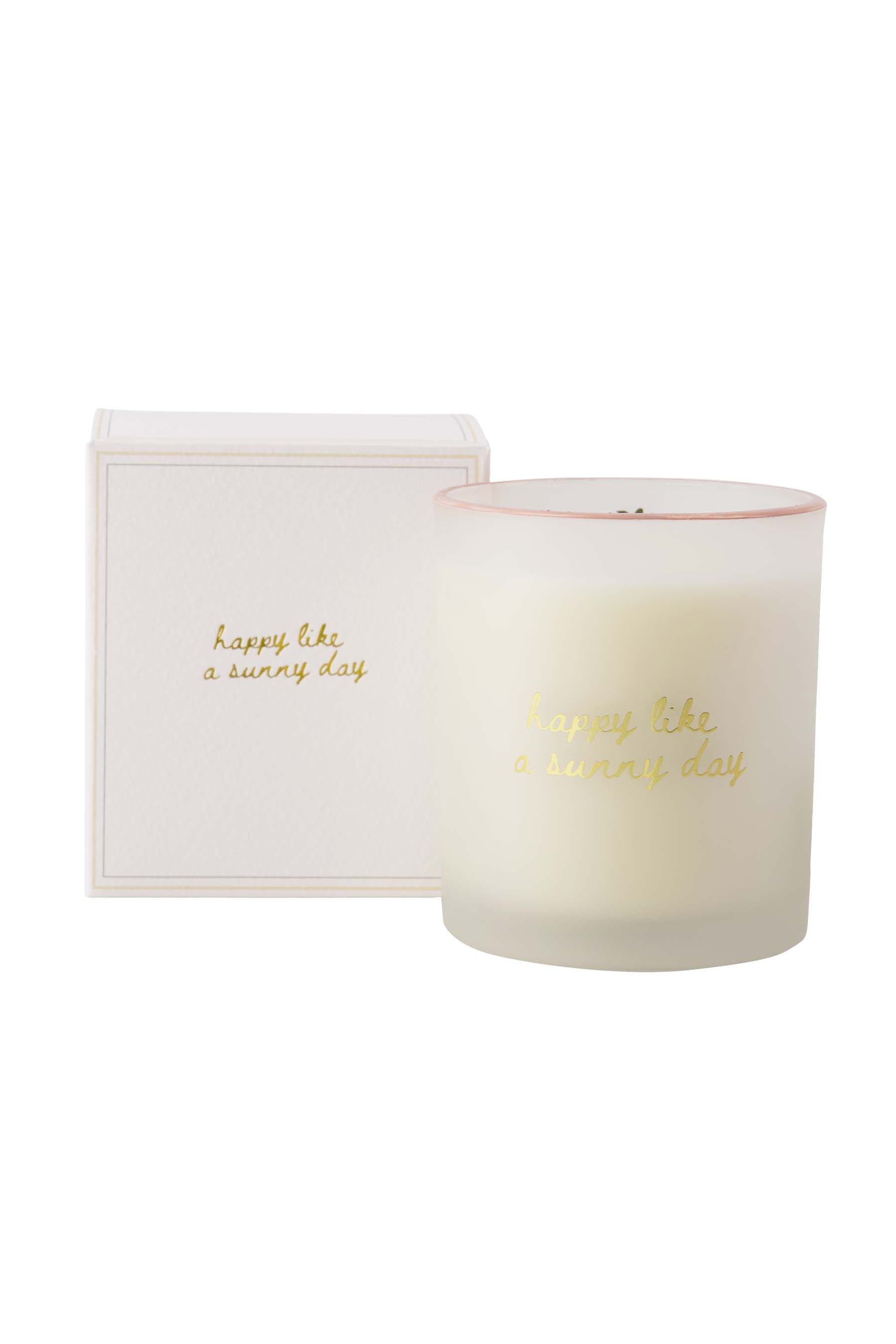 Zusss Geurkaars glas "Happy like a sunny day" in geschenkdoos - Oosterlinck Home