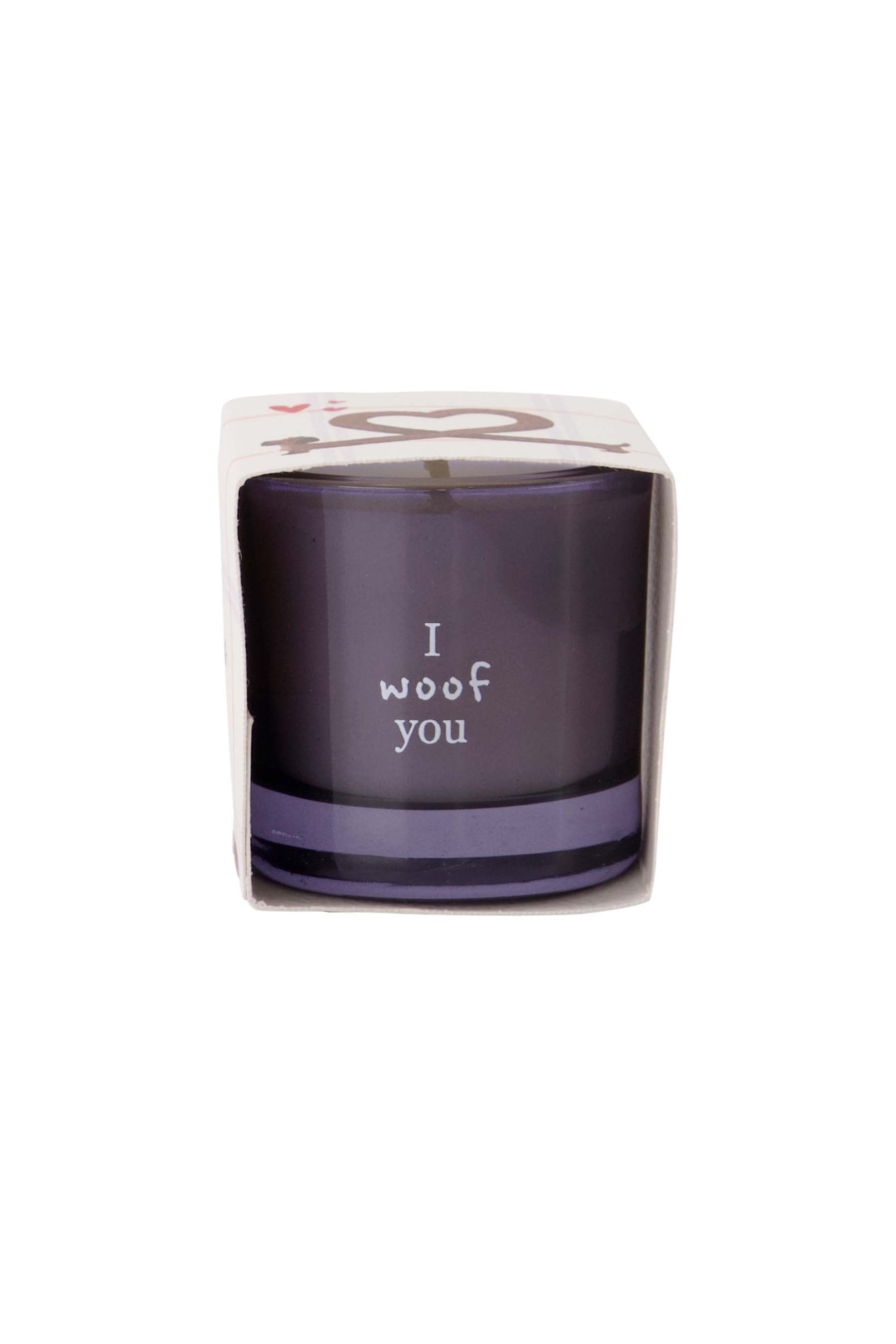 Zusss Geurkaarsje in wikkel "I woof you" - Oosterlinck Home