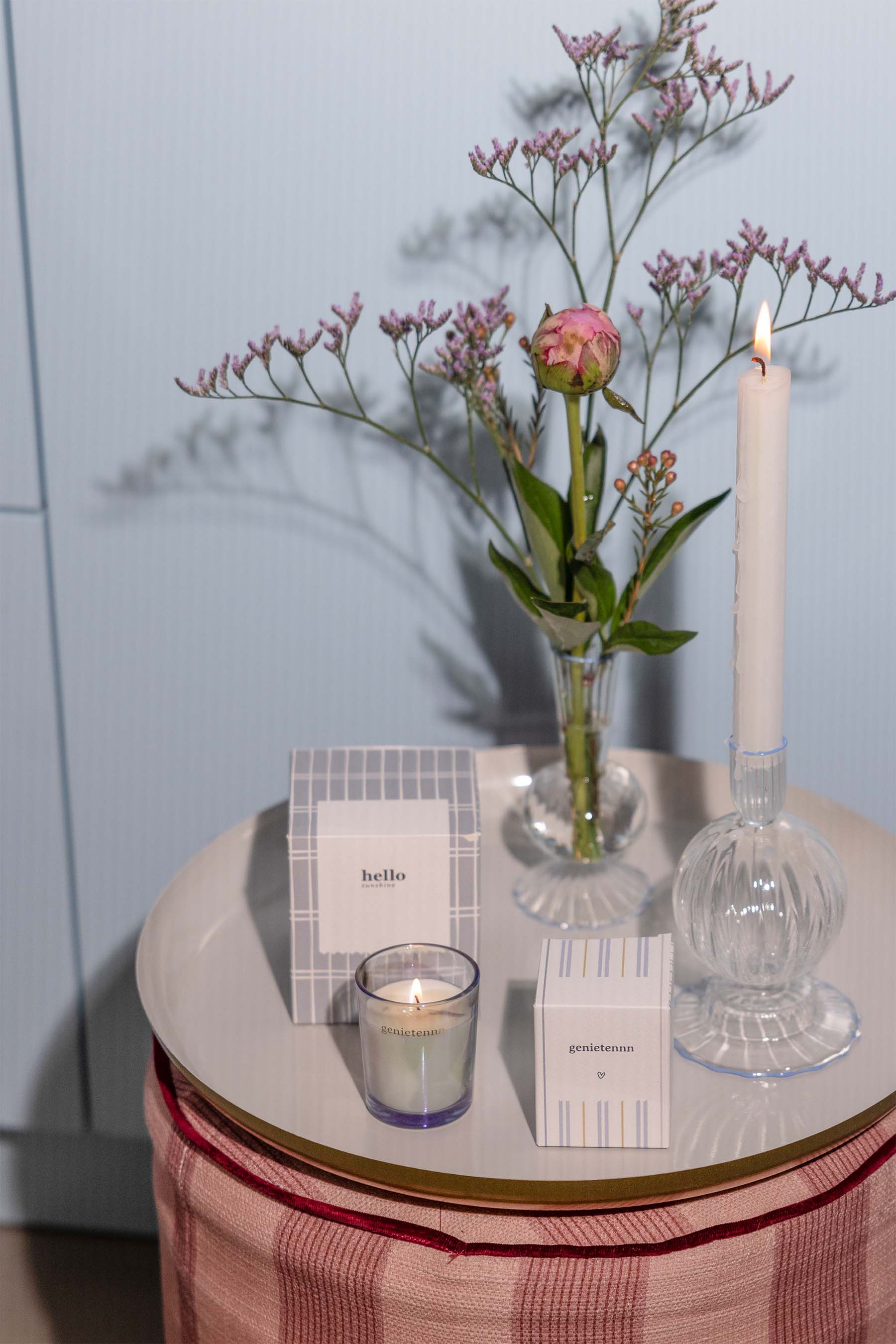 Zusss Keramische geurkaars "hello sunshine" in geschenkdoosje - Oosterlinck Home