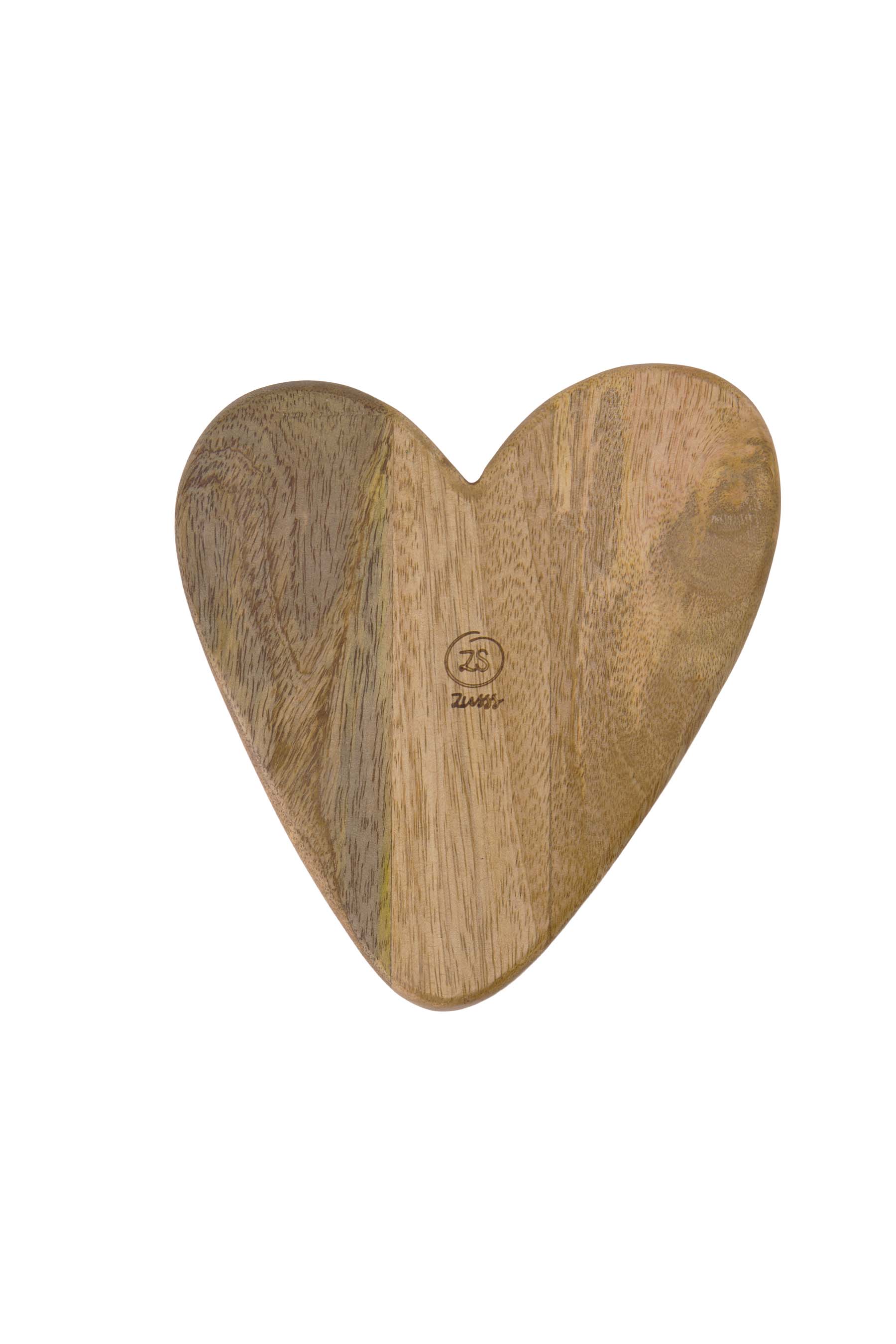 Zusss Kommetje hout hartvorm grijsblauw - Oosterlinck Home