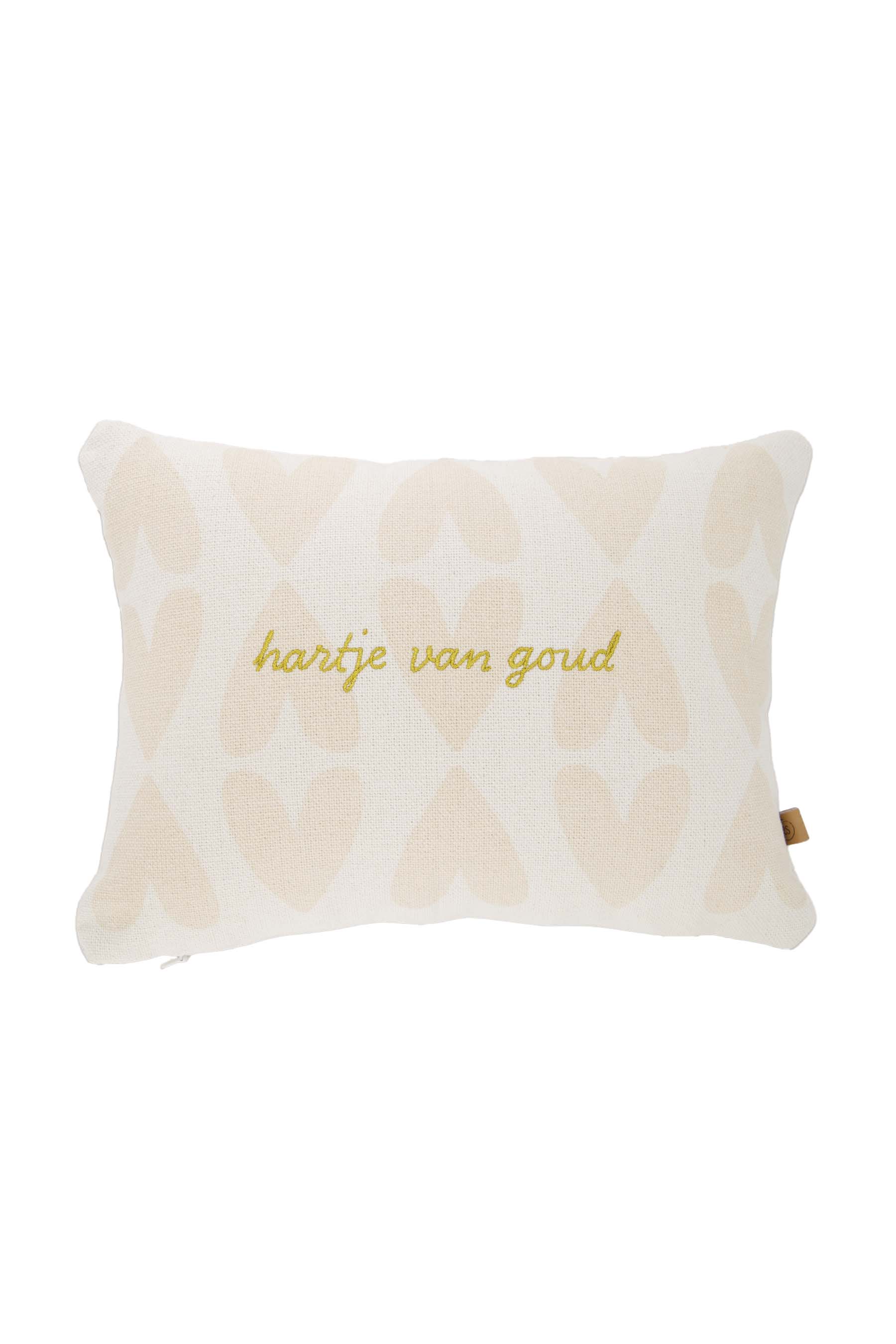 Zusss Kussen Hartje van goud