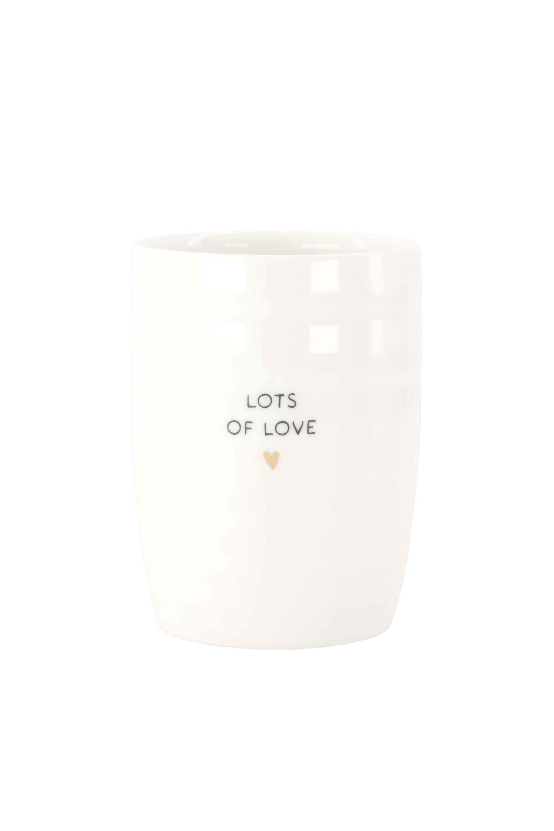 Zusss Koffiemok met wikkel "lots of love"