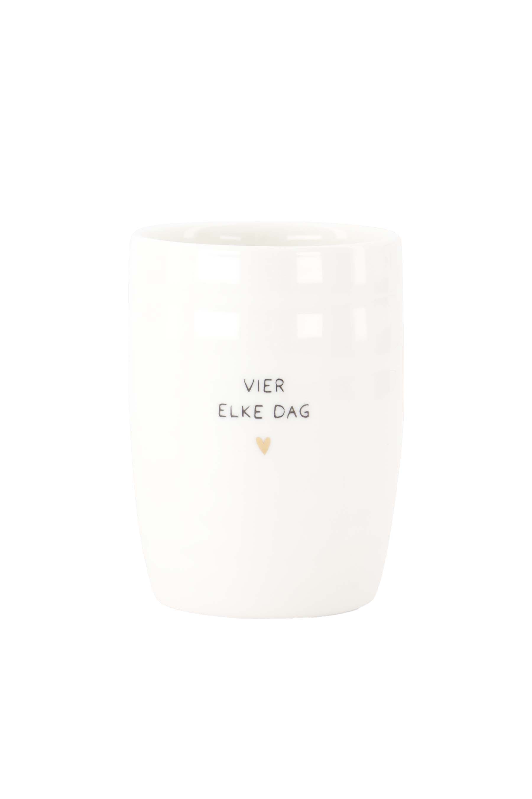 Zusss Koffiemok met wikkel "Vier elke dag"
