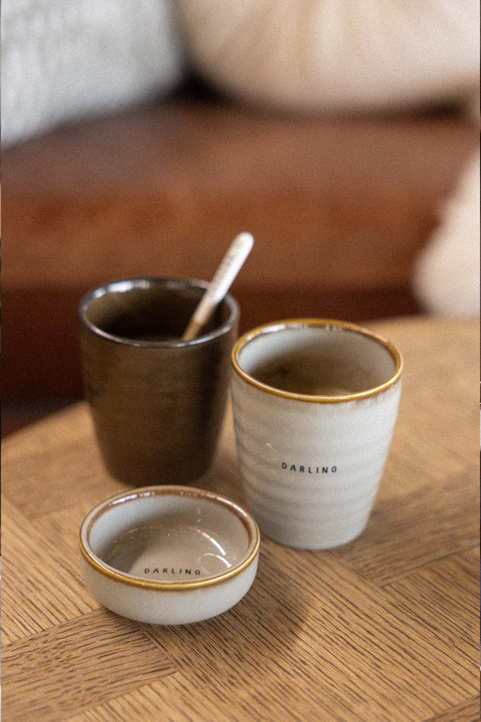 Zusss keramisch lepeltje Leukerd mokka - Oosterlinck Home