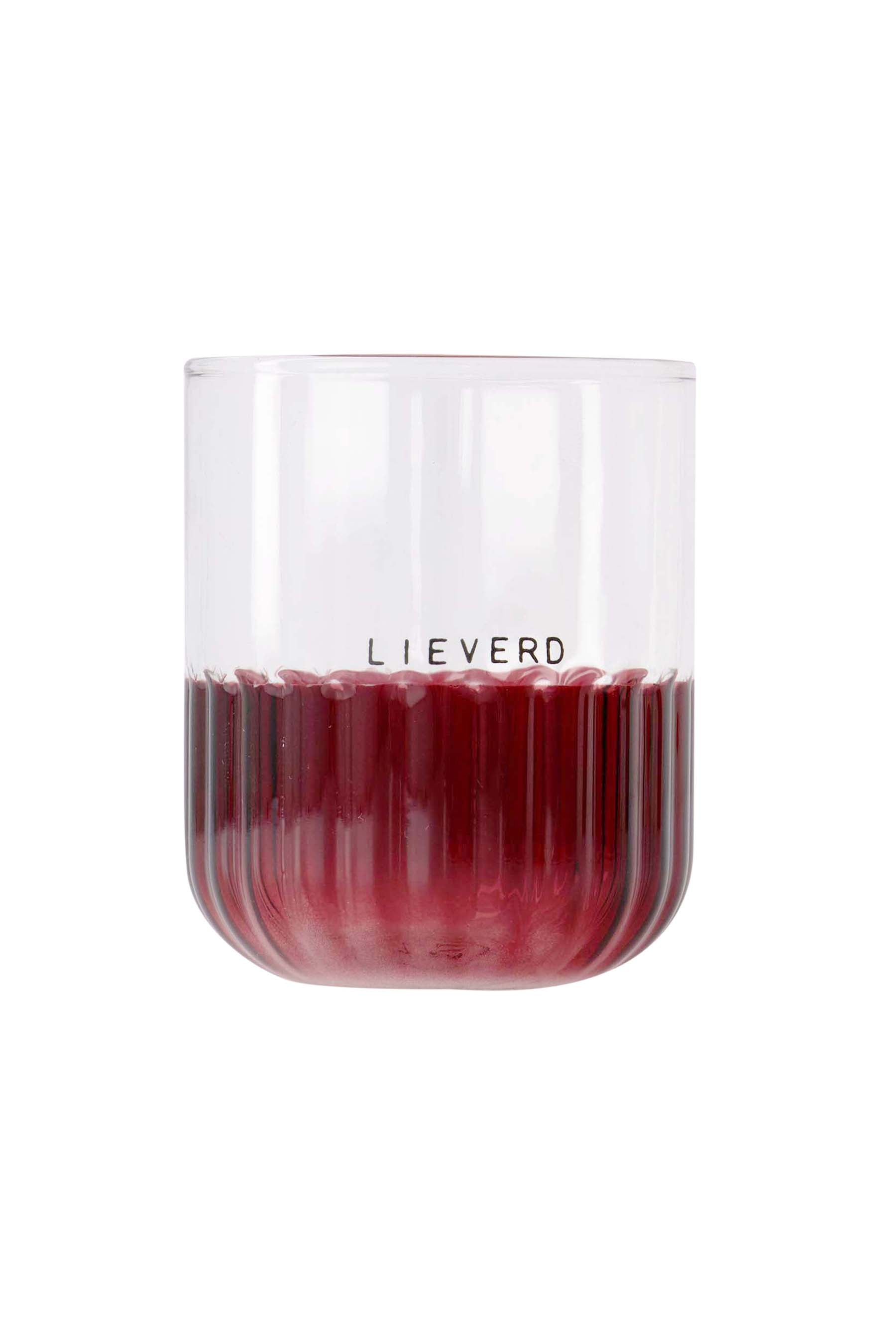 Zusss Drinkglas gekleurd: Lieverd / Sparkle - Oosterlinck Home