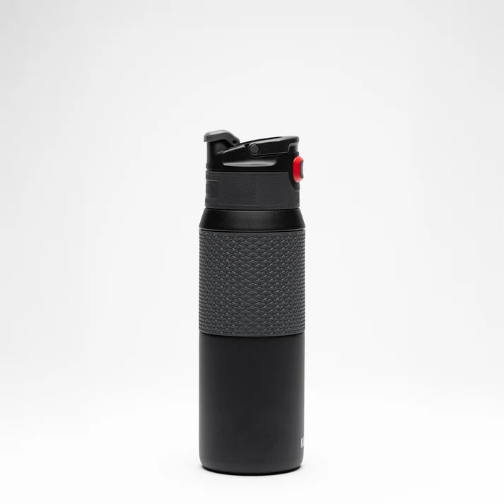 Kambukka Waterfles Elton Nightfall, geïsoleerde thermos en waterfles van 750ml, rood met zijaanzicht