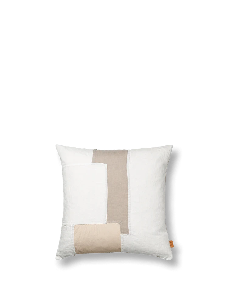 Ferm Living Part cushion off-white vierkant -60% - Oosterlinck Home