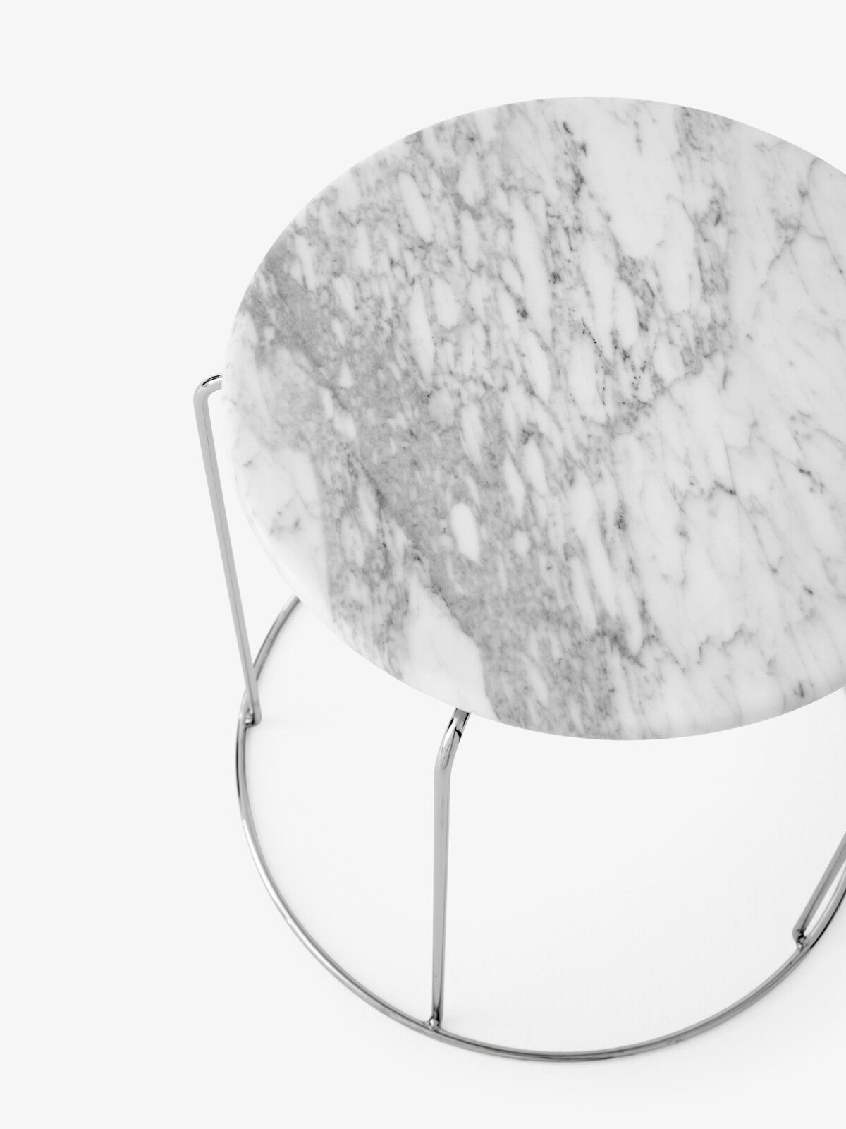 &Tradition Wire Stool Verner Panton Marble Top