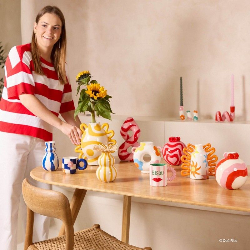 QUE RICO VAAS ESPERANZA - RAYAS BAILARINAS GROEN - Oosterlinck Home