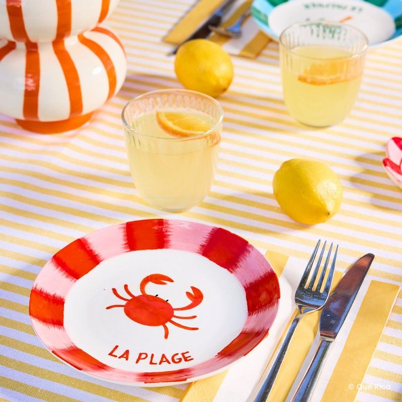 Que Rico Dessert bordje Diego - Summer - Oosterlinck Home