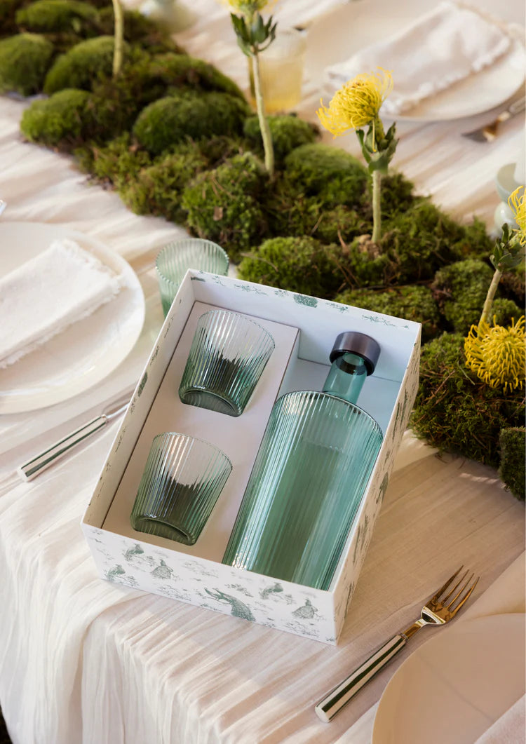 Paveau giftset met fles en 2 glazen - Oosterlinck