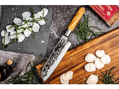 Forged olive santokumes 18cm - Oosterlinck