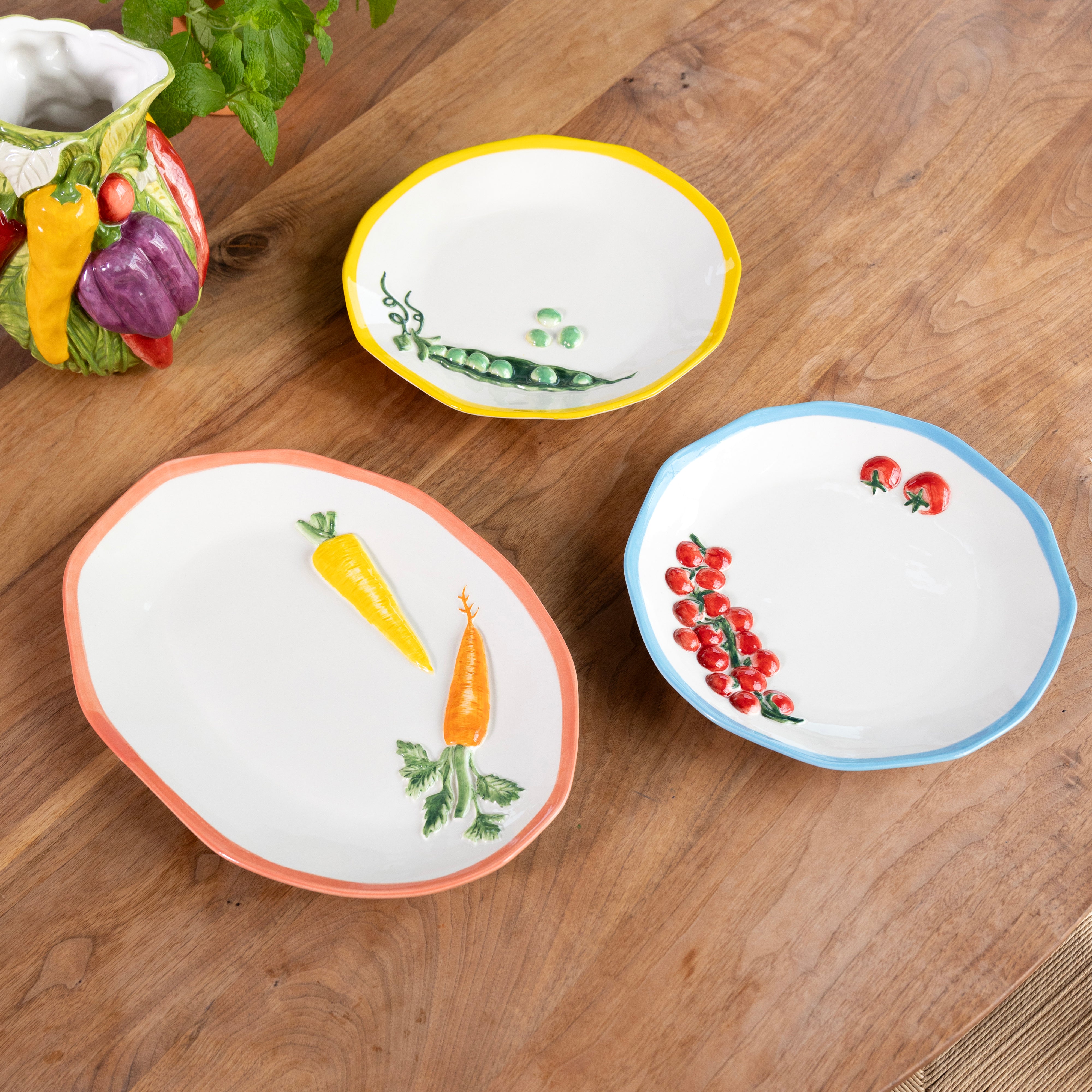 &Klevering Platter pomodora of pisello serveerschotel - Oosterlinck