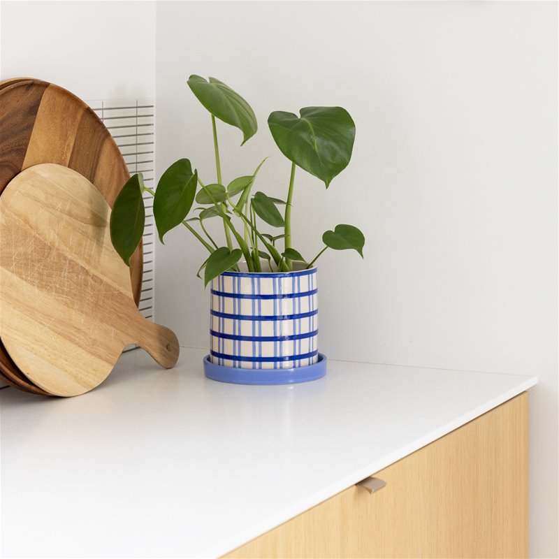 &Klevering Bloempot Planter Clash grid or wiggle - Oosterlinck