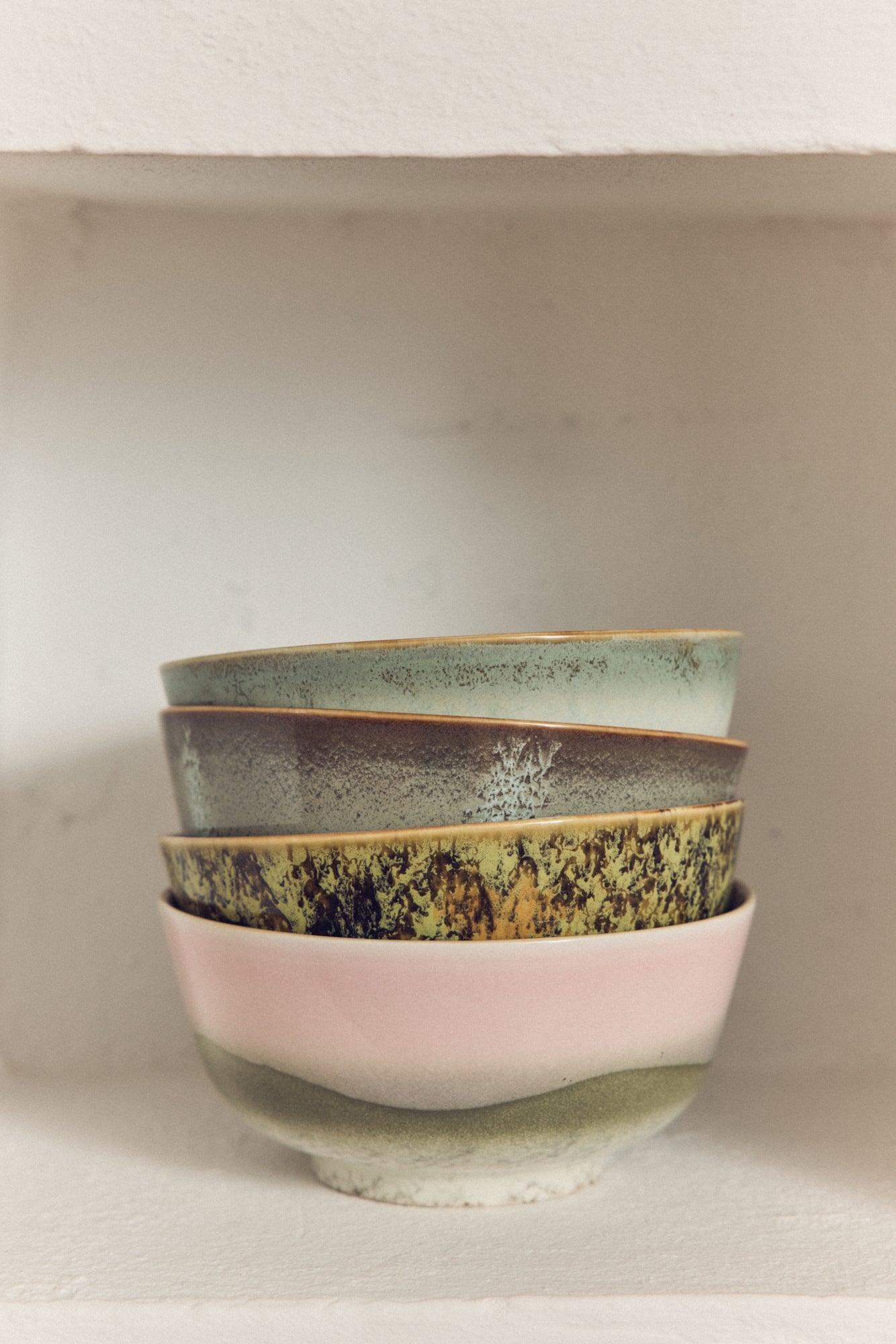 HK Living 70s ceramics: Ramen bowls Ascend / set van 2
