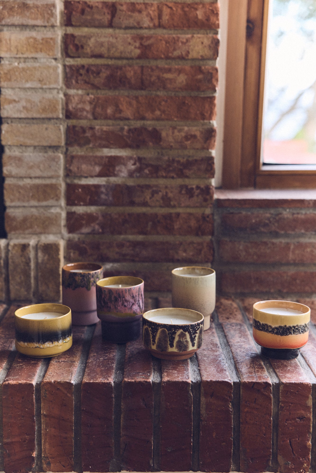 HK Living 70s Keramische geurkaars small in geschenkdoos - Oosterlinck