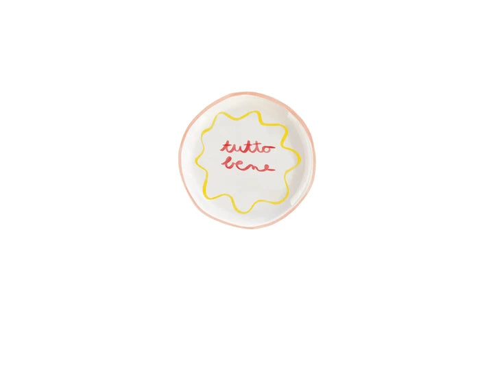 Val Pottery Taartschotel op voet Tutto bene of Amore