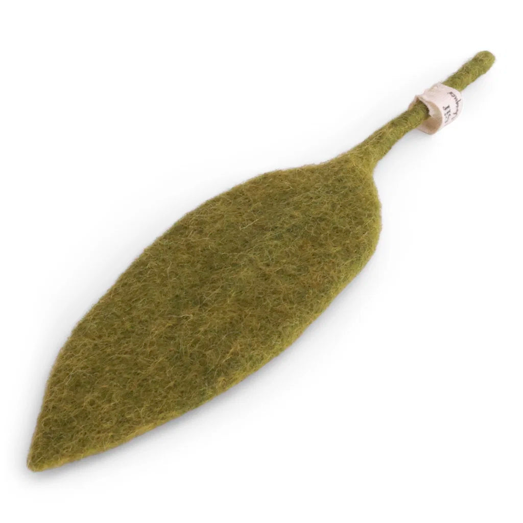 Gry & Sif Groen blad op stengel small vilt