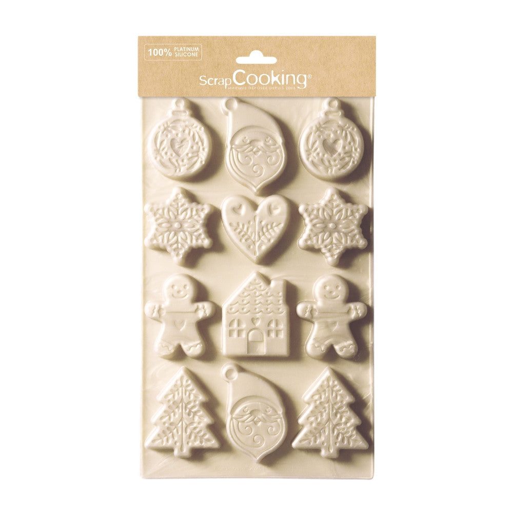 Scrap Cooking silicone koekjesvorm kerstmis