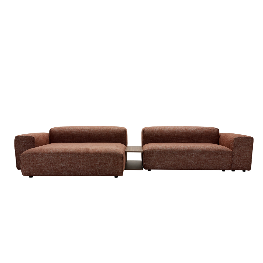Sits Edda sofa 2.5 zit + tafeltje + longchair 385cm - Oosterlinck