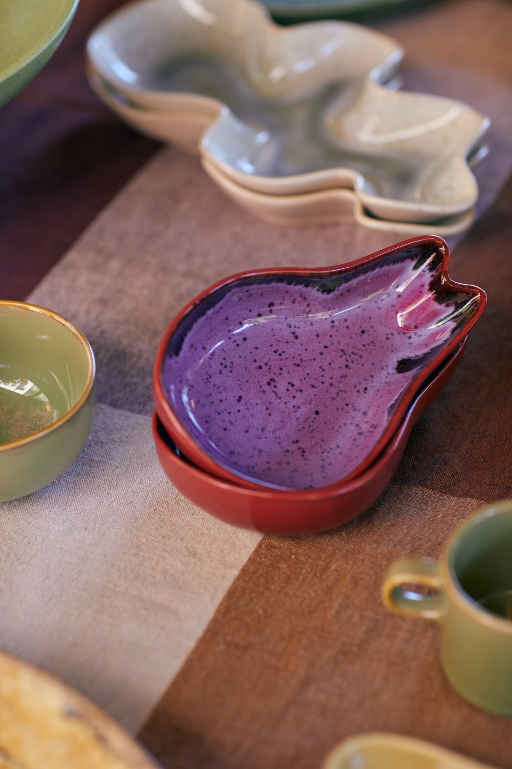 HK Living Shell Ceramics plates & bowls - diverse varianten - Oosterlinck