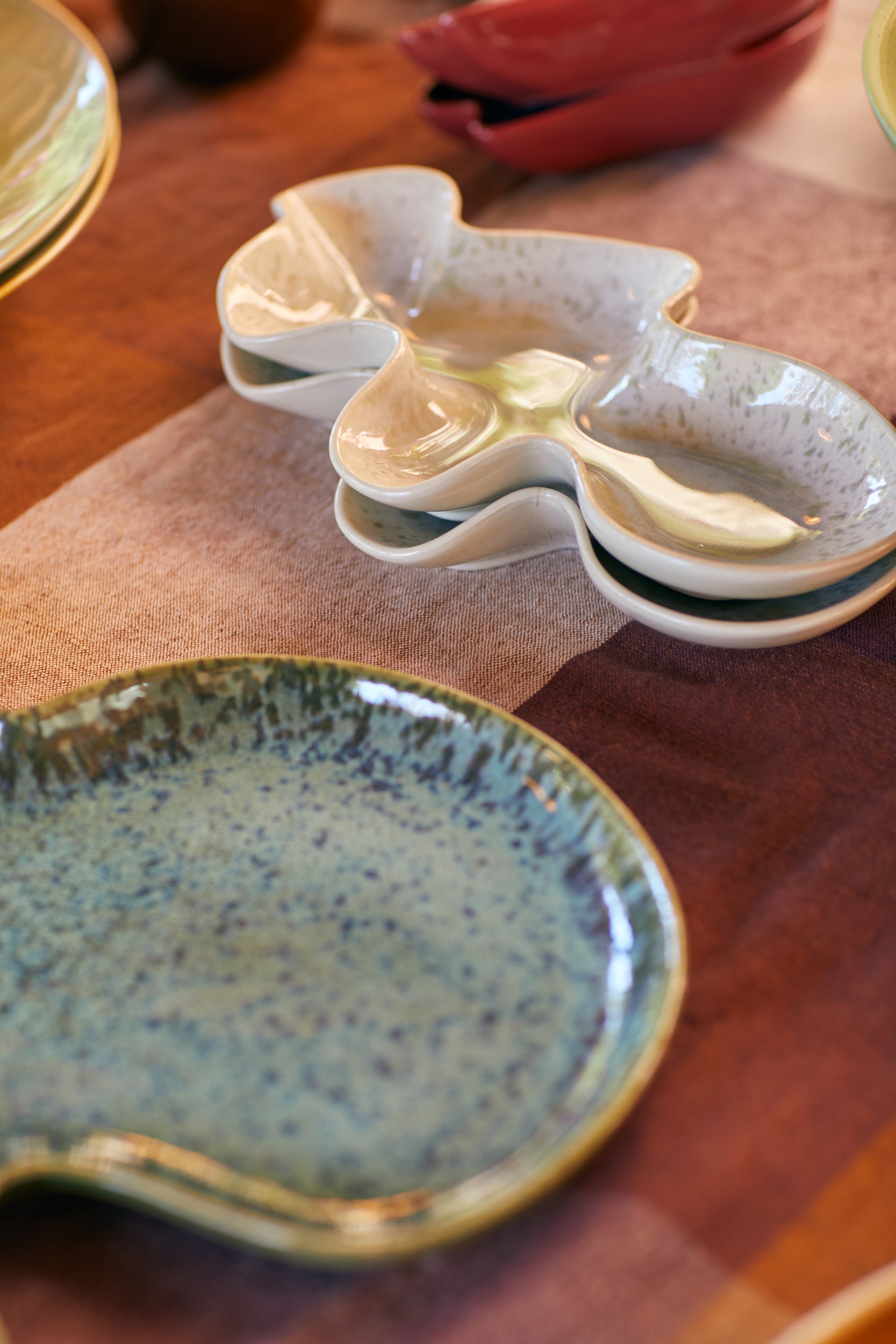 HK Living Shell Ceramics plates & bowls - diverse varianten - Oosterlinck