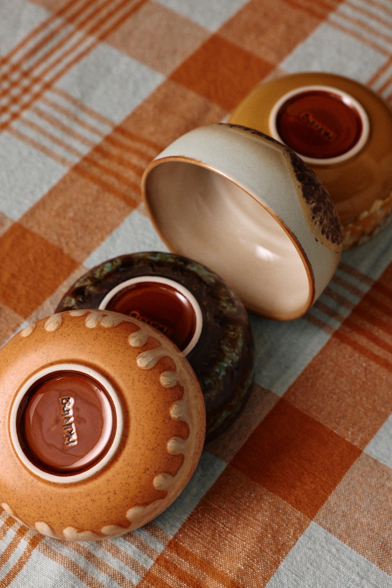 HK Living 70s ceramics: Tapas bowls Drift / set van 4 - Oosterlinck Home