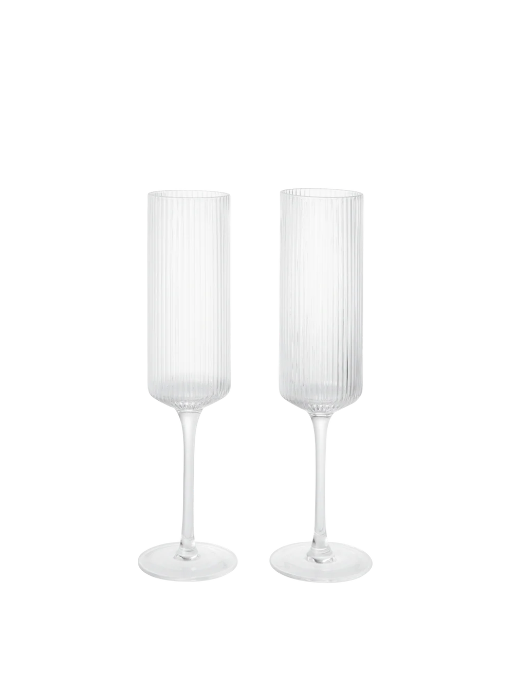 Ferm Living Ripple champagneglas - set van 2