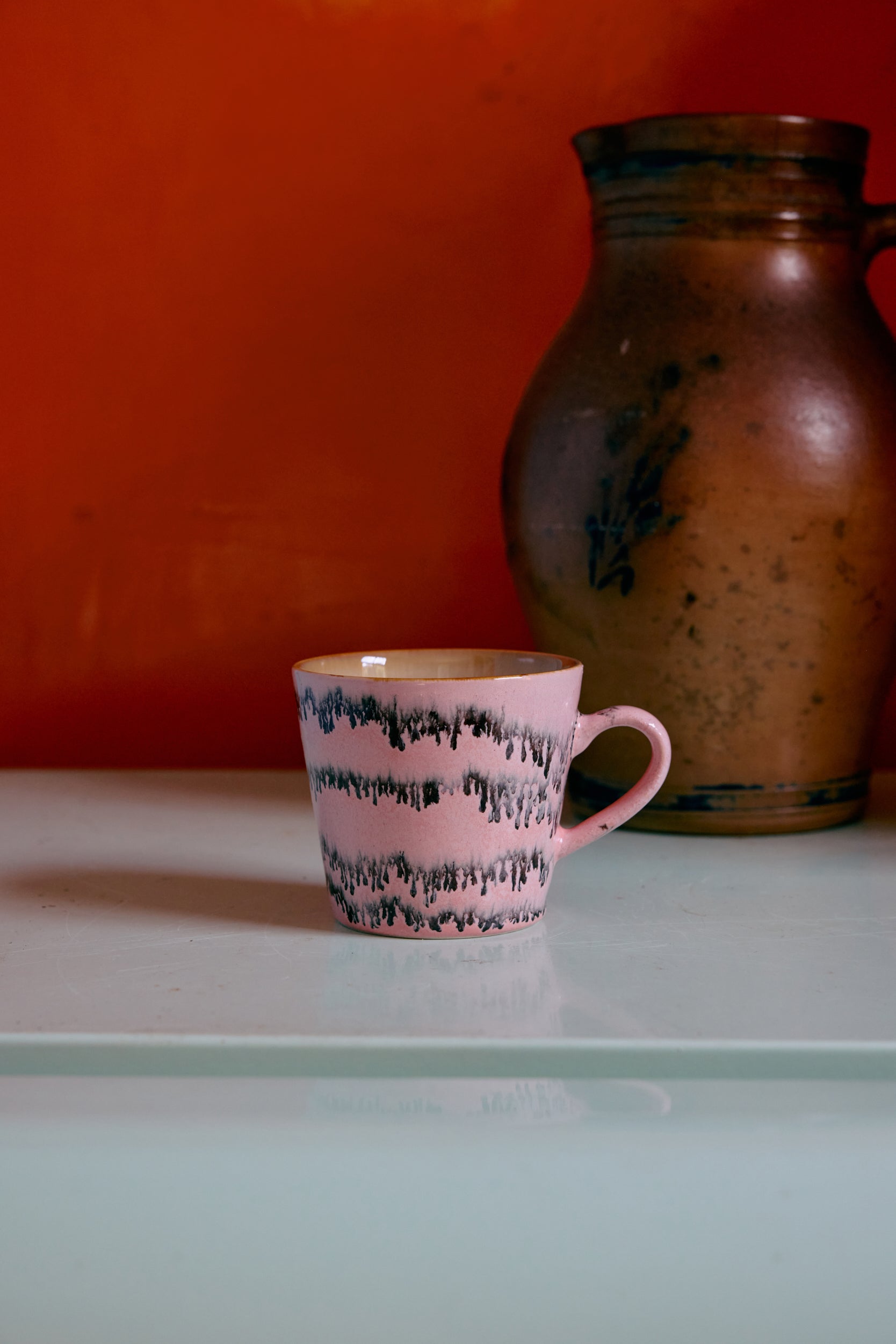 HK Living 70s ceramics cappuccino mug - Oosterlinck Home