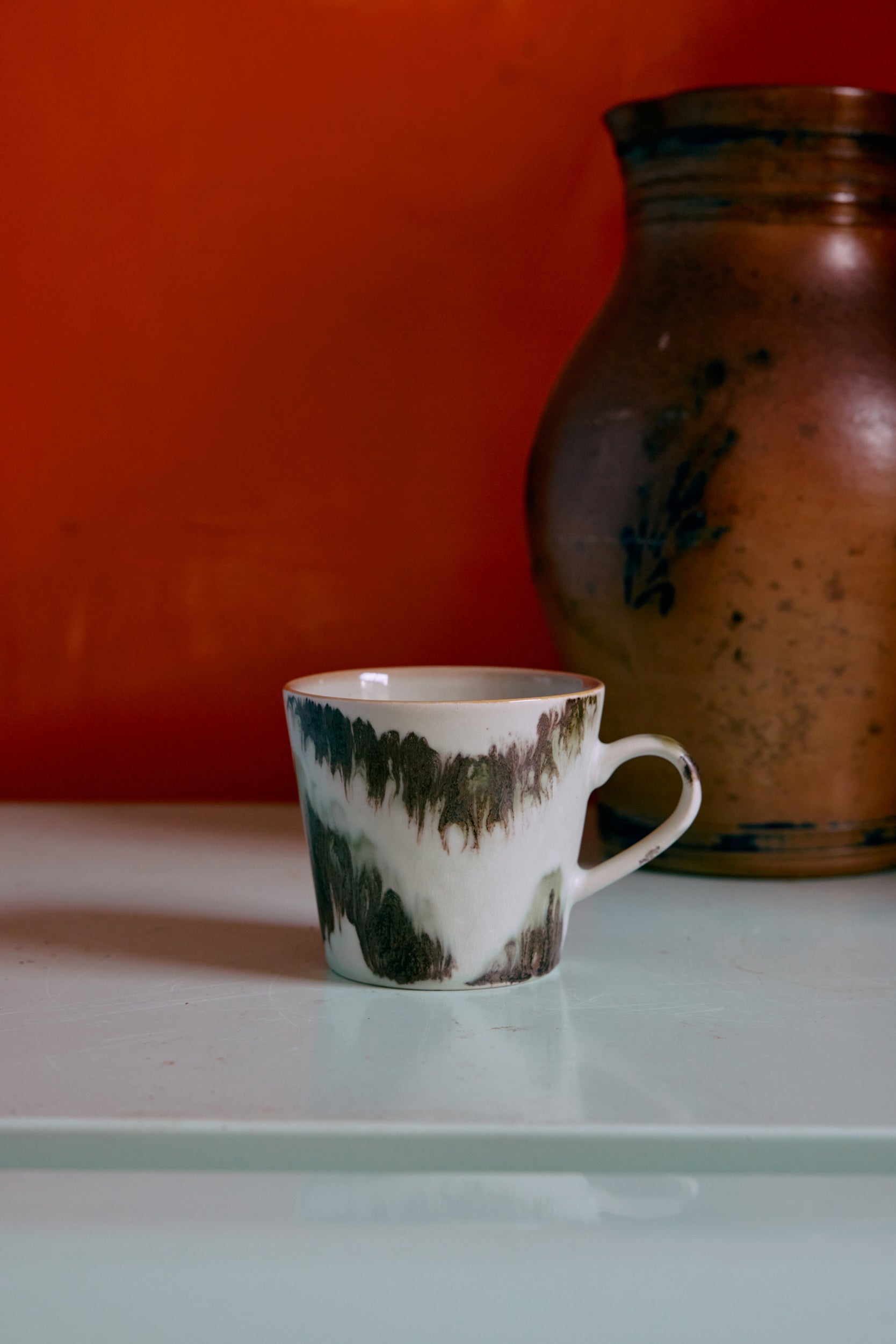 HK Living 70s ceramics cappuccino mug - Oosterlinck Home