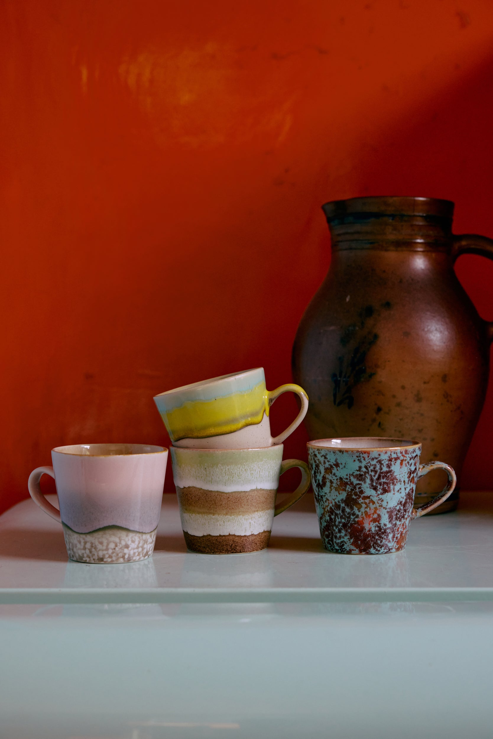 HK Living 70s ceramics americano mug - Oosterlinck Home