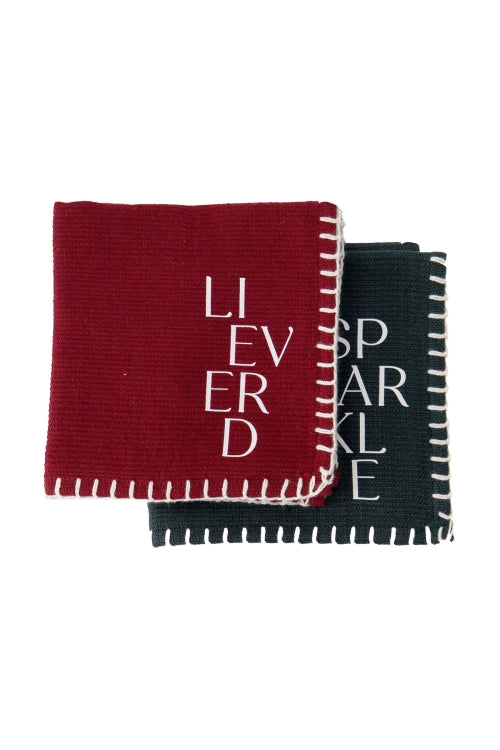 Zusss Vaatdoekjes Lieverd / Sparkle - set van 2 - Oosterlinck Home