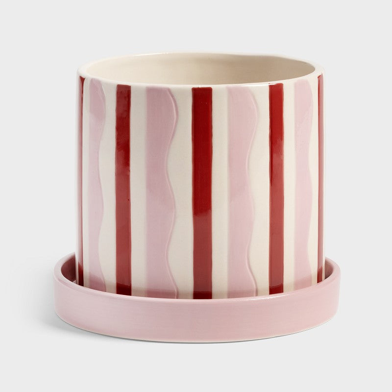 &Klevering Bloempot Planter Clash grid or wiggle - Oosterlinck