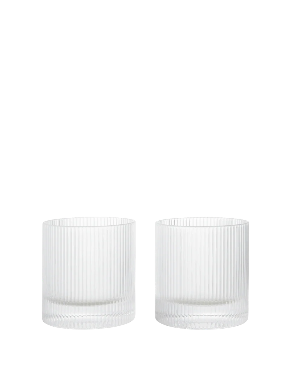 Ferm Living Ripple Tumbler glas - set van 2