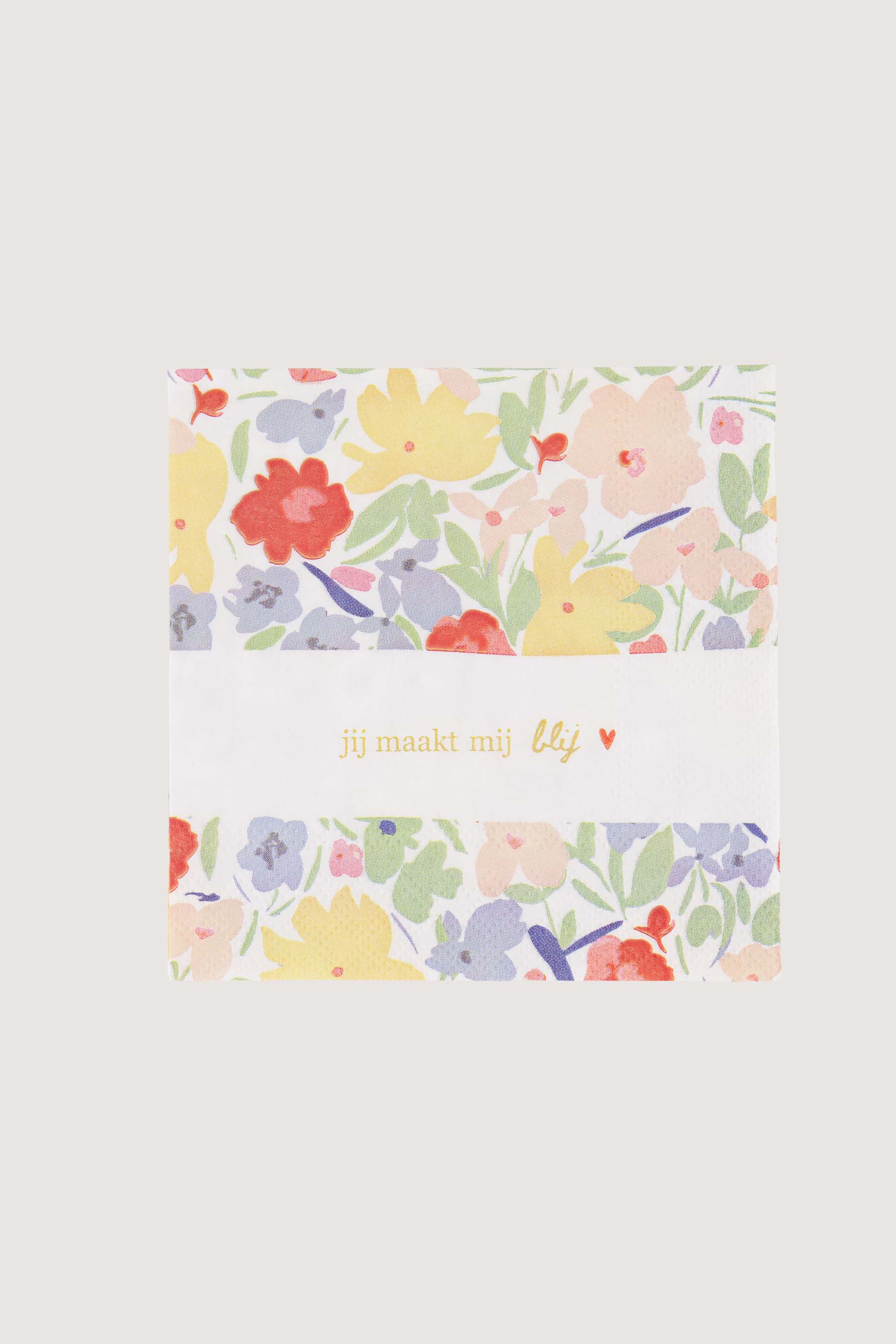 Zusss Servetten Jij maakt mij blij - Oosterlinck Home