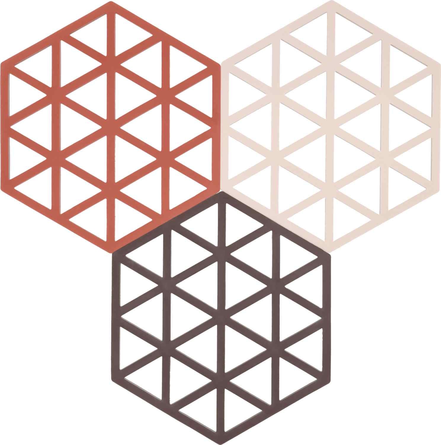 Zone Denmark Triangles kookpotonderzetters set van 3