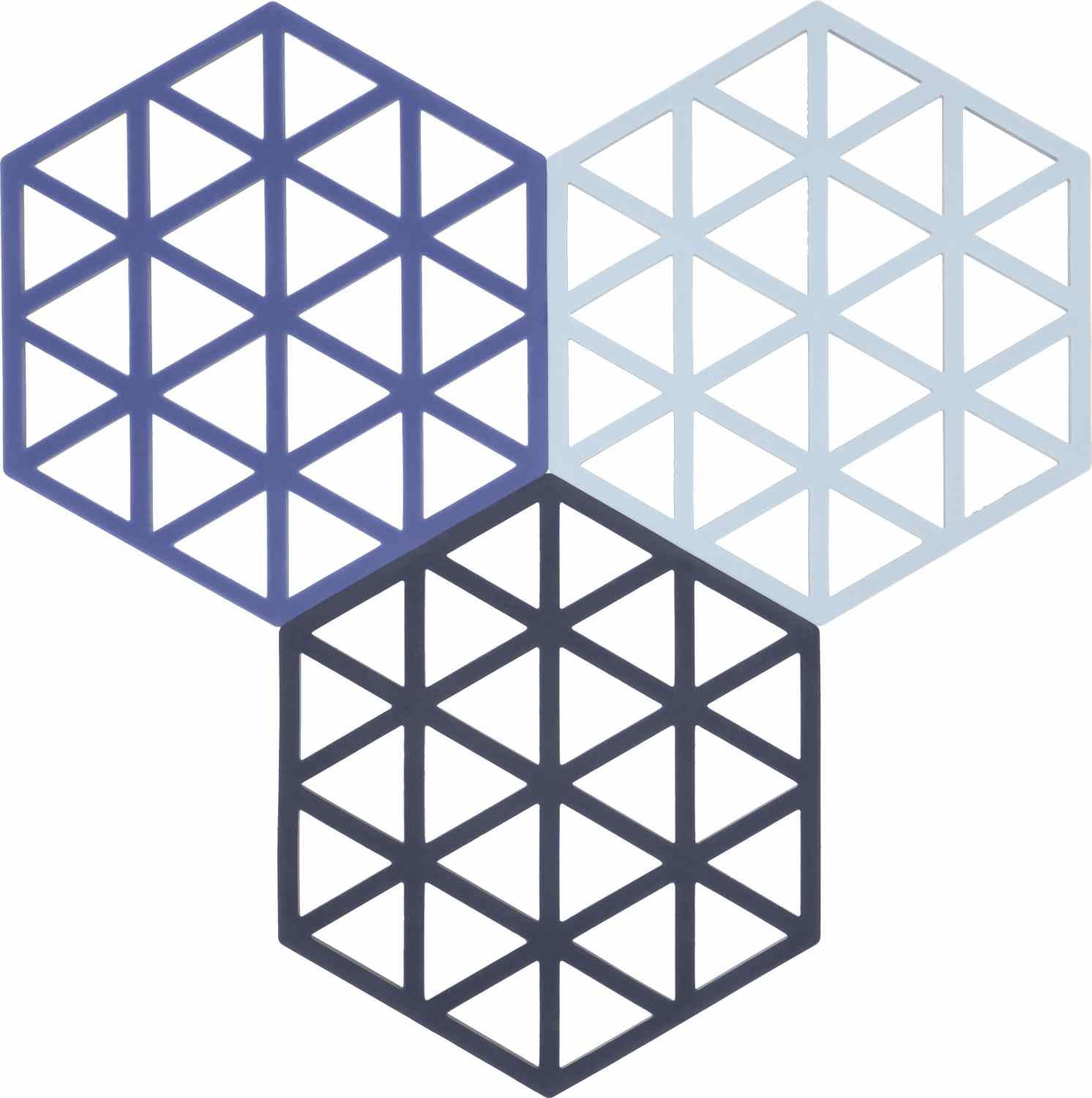 Zone Denmark Triangles kookpotonderzetters set van 3