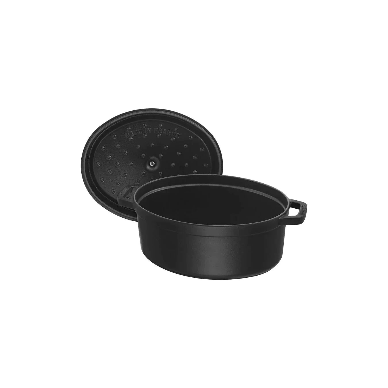 STAUB LA COCOTTE GIETIJZEREN BRAADPAN OVAAL, ZWART - TWEE FORMATEN - Oosterlinck