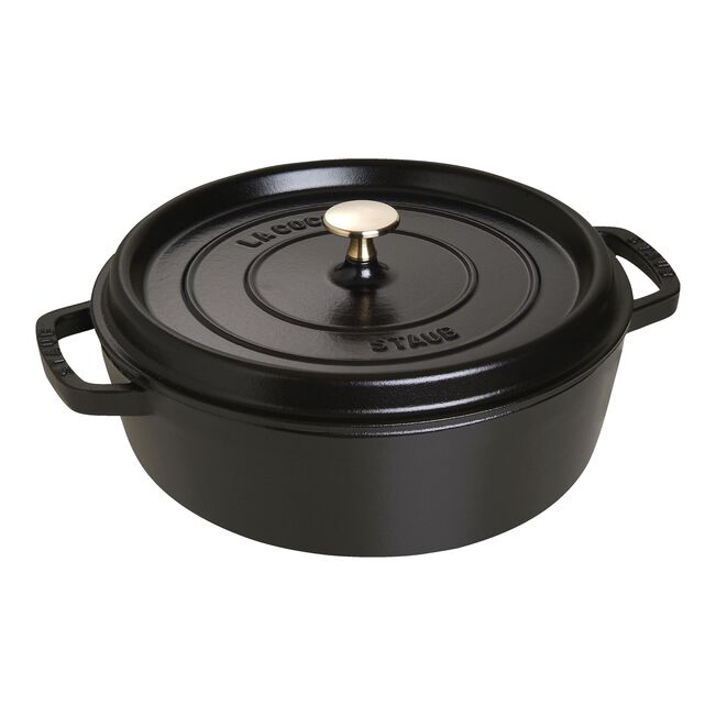 STAUB LA COCOTTE lage gietijzeren stoofpot 28cm - Oosterlinck