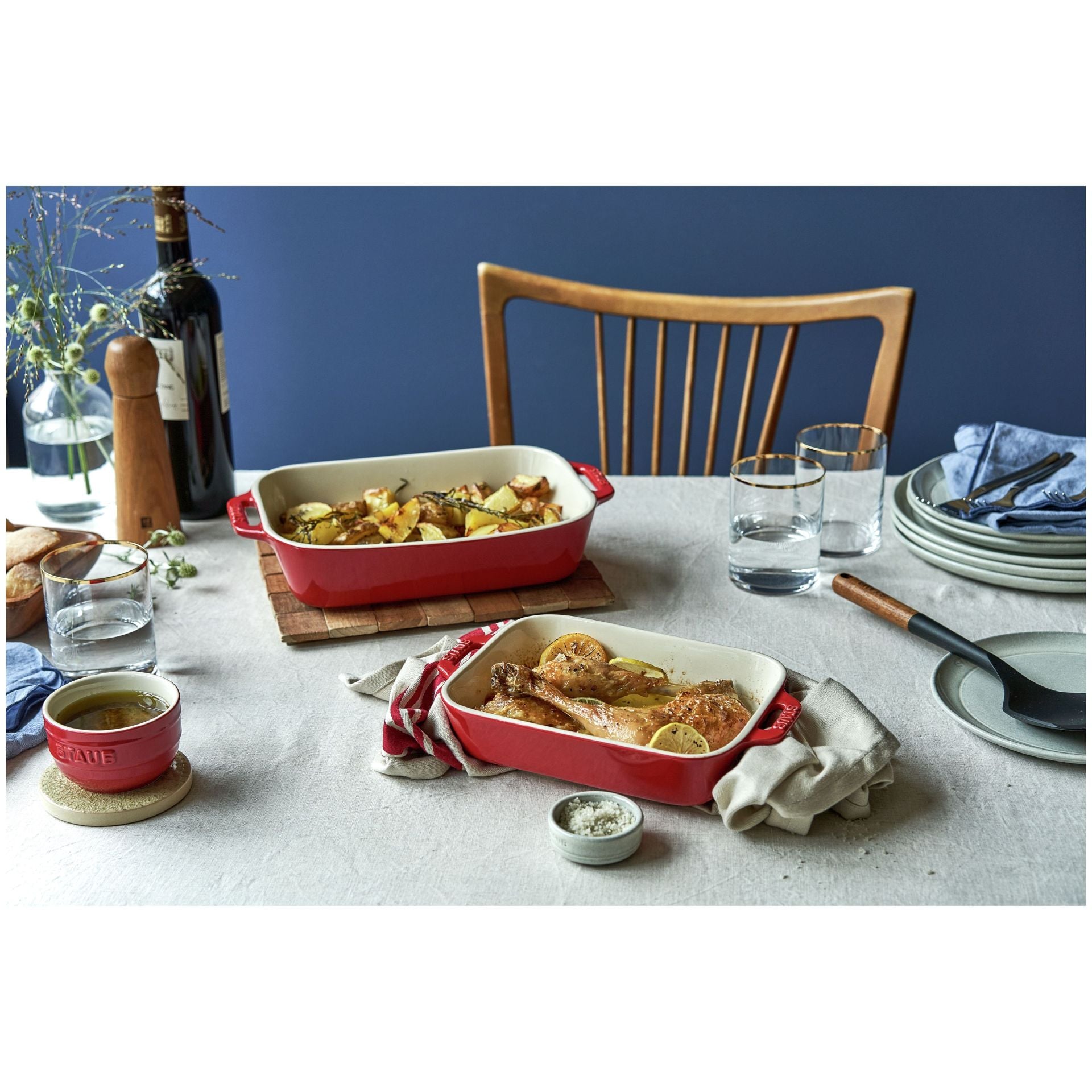 Staub ovenschaal set van 2 - Oosterlinck