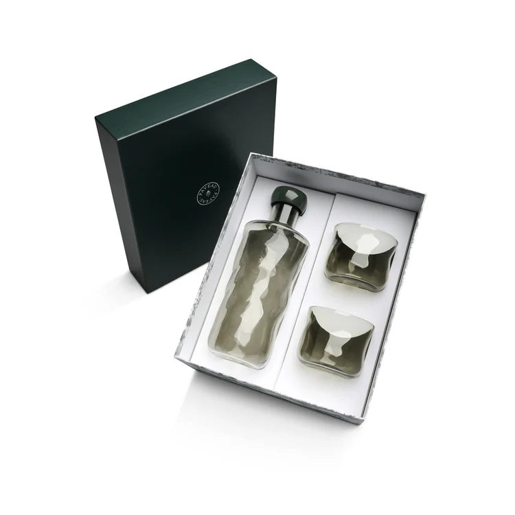 Paveau Swirl giftset karaf 0.75L + 2 glazen