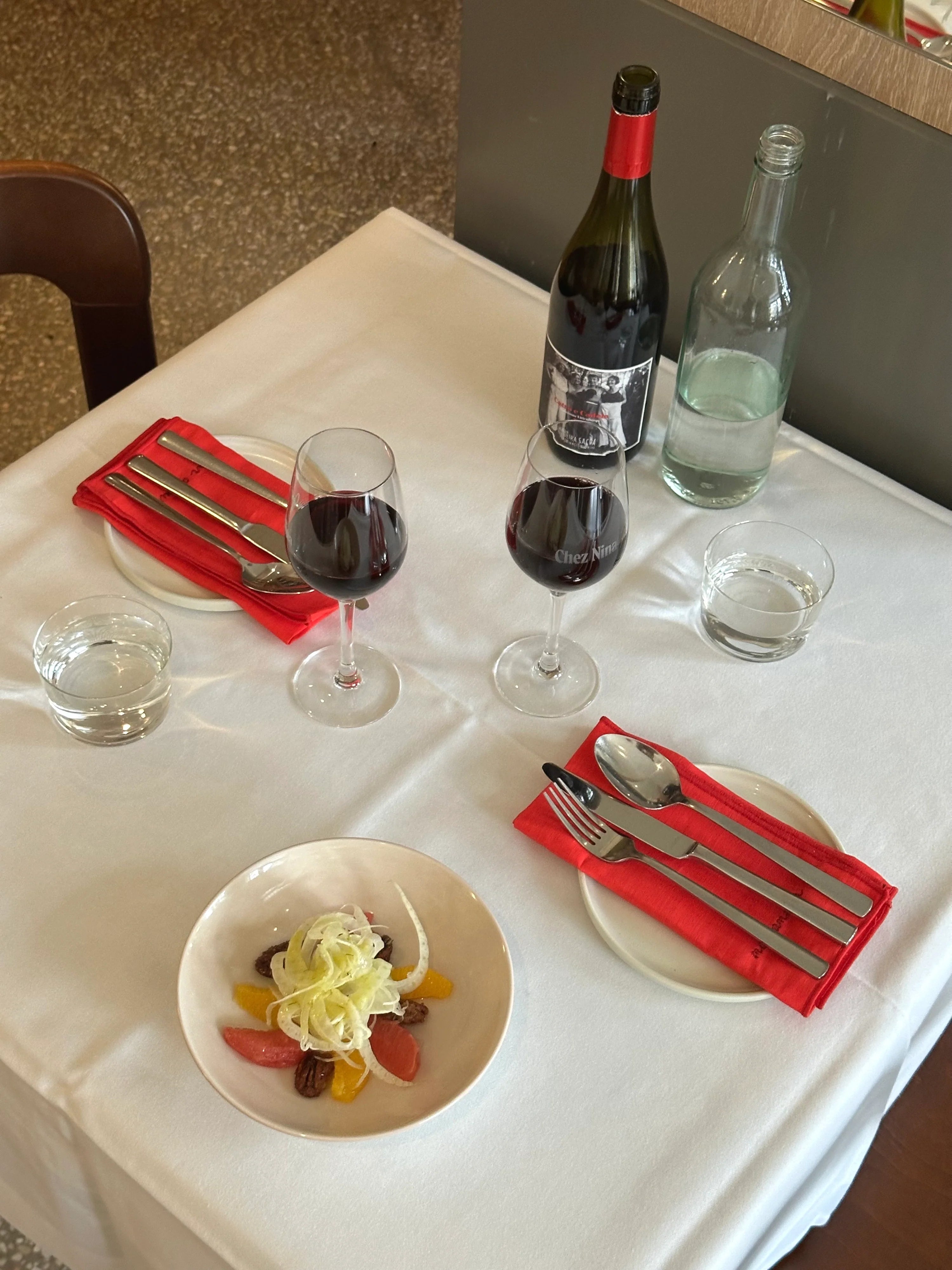 Kulu Club Linnen servetten Mon amour - set van 2