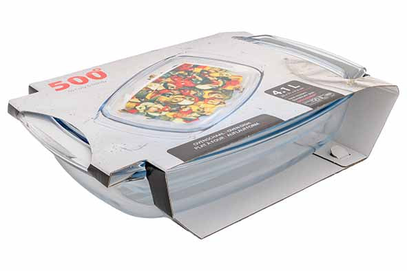 500° Glazen oven-/bewaarschaal ovaal Grill & Drop - Oosterlinck Home
