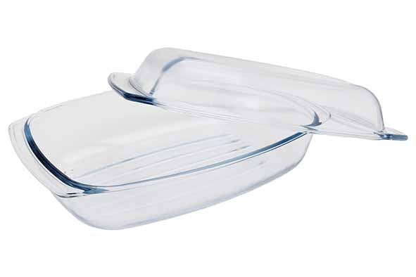 500° Glazen oven-/bewaarschaal ovaal Grill & Drop - Oosterlinck Home