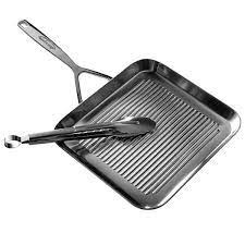 DEMEYERE SPECIALTIES 5 GRILLPAN 28 X 28 cm + gratis serveertang twv €14.95 - Oosterlinck