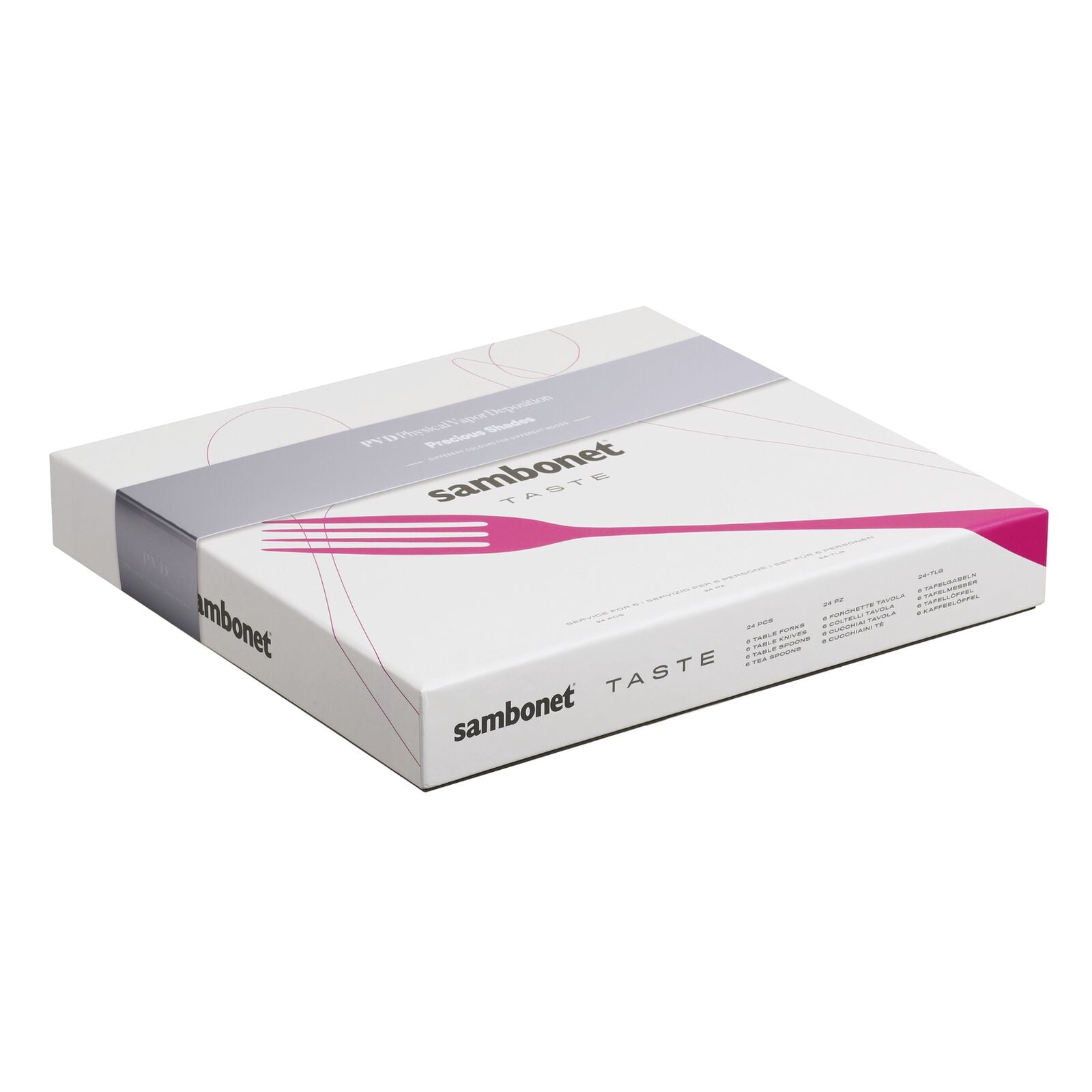 Sambonet - Taste zwart 24-delig bestek - Oosterlinck